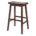 Winsome 29-Inch Saddle Seat Stool, Walnut