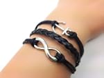 Jirong Vintage Style Argent Cute Anch...