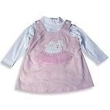 Picture Me by Austin & Ashley - Infant Baby Girls Long Sleeved Jumper Dress Set, Pink, White