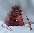 3x4 Mesh Fishnet Wedding Favor Gift Bags/Jewelry Pouches - Copper (10 Bags)
