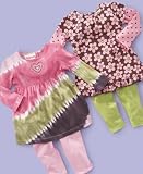 Flapdoodles Baby Girl Dress & Leggings Set