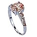 YAZILIND Women Crystal Ring Wedding Bridal Alloy Anniversary Valentine's Day Jewelry