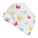 Zippy Fun Baby and Toddler Bandana Bib - Absorbent 100%cotton Front Drool Bibs Adjustable Snaps (4 Pack) Pink Yellow