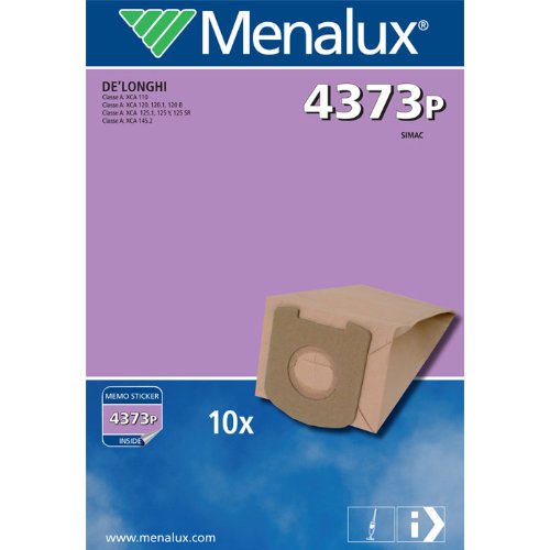 Menalux 4373 P / 10 Staubbeutel / Papier / De Longhi / Colombina / Classe A