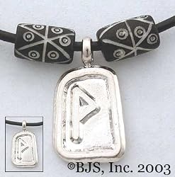 Wunjo Rune Necklace - Elder Futhark Rune Tablet Necklaces