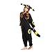 ESY Costume Adult Pajamas Cosplay Onesie Black Umbreon L