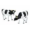 Kids Globe 571873 - Kuh stehend 2 St�ck Ma�stab 1:32, passend zu Bauernhof Siku schwarz/wei�