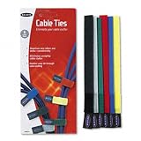 BELKIN Multicolored Cable Ties 6/Pack Color-Coded Self-Attaching Holds Securely Durable