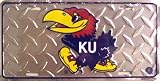 (6x12) Kansas University Diamond Cut NCAA License Plate