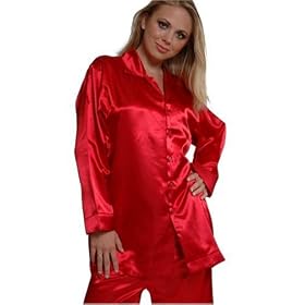 Intimo Women's Poly Charmeuse Pj Set