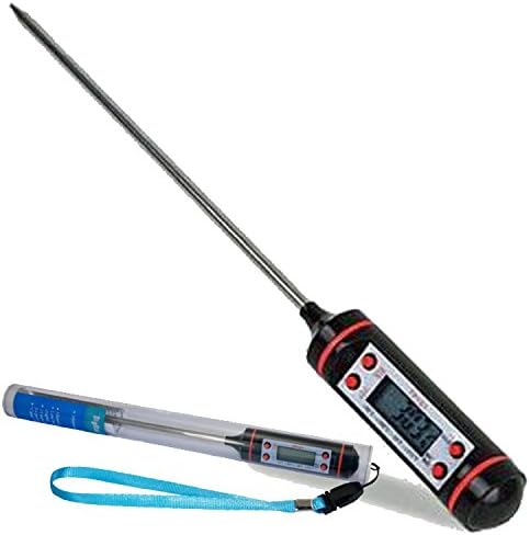 Beyond Border High Quality Digital Thermometer Temperature Gauge Heat Indicator with Stainless Probe Home Kitchen Cooking BBQ Barbecues Food LCD Display