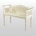 SHABBY CHIC BERGERE FRENCH STYLE ORNATE INTERIOR BENCH ** A RANGE OF MATCHING FURNITURE IS AVAILABLE FOR BEDROOM, LIVING ROOM, KITCHEN, DINING ROOM, BATHROOM &amp; HALL **