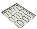 Focus Foodservice Commercial Bakeware 18 Count 6 by 2-Inch Hot Dog Bun Pan