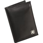 Kenneth Cole Reaction Business and Luggage Full Grain Cowhide Leather Flip Up Wallet In Keepsake Tray (Black)