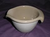 Bennington Potters Small Beige Handmade Stoneware Pouring Bowl 6