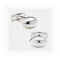 Sterling Football Cufflinks