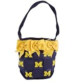 Small Bow Bucket Purse - Michigan Wolverines NCAA College Athletics