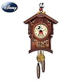 Disney Memories Of Mickey Mouse Wooden Wall Cuckoo Clock: Disney Mickey Mouse Wall Decor by The Bradford Exchange