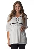 Woman Within Plus Size Embroidered maternity shirt