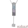 Koesia! Made in Italy Beautiful Hand-Made Necklace 4.25ctw Super Clean GH/VS Diamonds, Iolites, Tanzanites and Topazes Made of 18K Gold