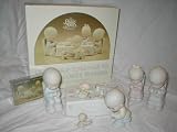 Precious Moments Figurine 6 Piece Set with Cassette ~ We Gather Together to Ask the Lord’s Blessing #109762