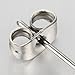 3-9 Mm Mens Ladies White Cubic Zirconia Stud Earrings Stainless Steel, 2pcs