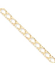 10k Fancy Link Bracelet