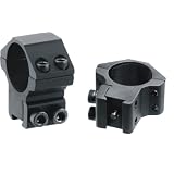AccuShot Premium Mid-Profile Airgun .22 Ring  for 1-Inch Scope (4 Screws)