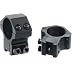 AccuShot Premium Mid-Profile Airgun .22 Ring  for 1-Inch Scope (4 Screws)