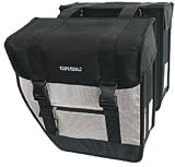 BASIL Packtasche 2 Fach Tour schwarz-silber - 