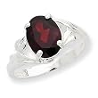 Sterling Silver Garnet Ring