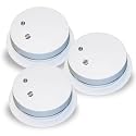Kidde 0914 Battery-Operated Ionization Sensor Compact Smoke Alarm, 3-Pack
