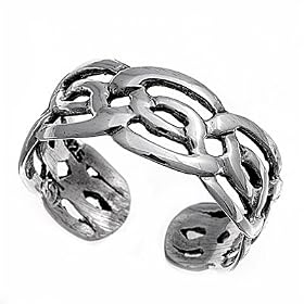 Sterling Silver Toe Ring - Celtic