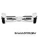 SWAGTRON T3 Premium Hoverboard – Built-In Bluetooth Speaker & Lights, Personalize Experience via Android/IOS App (White)
