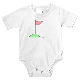 Golf Flag In Hole On Green Onesie