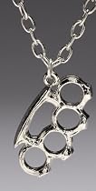 Rock Rebel Knuckles Pendant Necklace