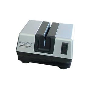 Mcgowan Diamondstone Electric Knife Sharpener, Silver Edition