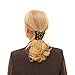 Original HairZing Double Comb - Non-Slip All-Day Hold for Easy UpDos, Ponytails (Silicone, Black)