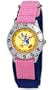 Disney Kids' D034S503 Donald Duck Time Teacher Pink Velcro Watch