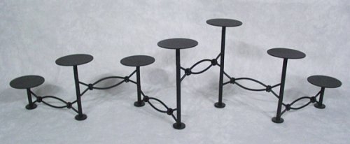 MISSION ACCORDION Fireplace Candelabra