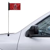 Los Angeles Angels of Anaheim 4" x 5.5" Red Car Antenna Flag