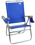 Rio High Boy Beach Aluminum Chair - 7 positions Blue Color