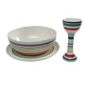 Egg n' Breakfast Striped Breakfast Set
