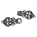 Evelots Sew On Vintage Style Silver Costume Cloak Clasp, Jacket Cardigan Clip