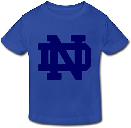 HEJX Toddler Kids 100% Cotton Notre Dame Fighting Irish T-Shirt RoyalBlue Age 2 Toddler
