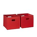 RiverRidge Kids 2pc Soft Storage Bins - Red
