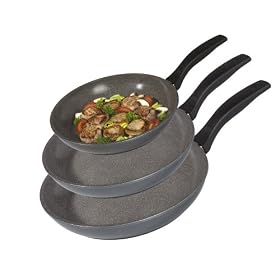 Stoneline 3-piece Stone Tough Non-stick Frying Pan Set