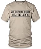 Google Has Answers (Black) Fine Jersey T-Shirt