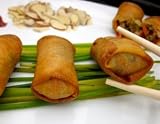 Vegetable Spring Rolls 40 Piece Tray. Your shipping costs go down as you buy more appetizers.