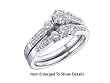 Stunning 2 Piece 14K. White Gold 1.00 Ctw Diamond Wedding Set For Her ** BLOWOUT SALE **